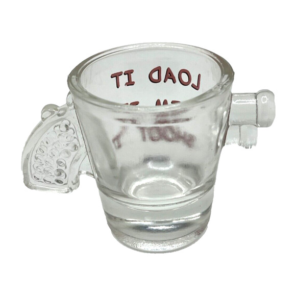 Load It Aim It Shoot It Gun Shaped Indiana Shot Glass - Picture 7 of 7